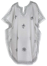 Load image into Gallery viewer, LA LEELA Rayon 01 Solid Women&#39;s Caftan Kimono Nightgown Beachwear Cover up Dress