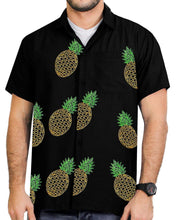 Load image into Gallery viewer, LA LEELA Shirt Casual Button Down Short Sleeve Beach Shirt Men Embroidered 189