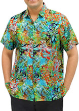 Load image into Gallery viewer, la-leela-shirt-casual-button-down-short-sleeve-beach-shirt-men-aloha-pocket-224