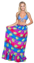 Load image into Gallery viewer, la-leela-3-in-1-vintage-floral-halter-neck-dress-long-maxi-beach-skirt-women
