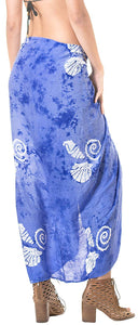 LA LEELA Womens Plus Size Sarong Swimsuit Cover Up Beach Wrap Skirt Sarong Wraps for Women Large Maxi EI