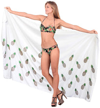 Load image into Gallery viewer, LA LEELA Women Beachwear Sarong Bikini Cover up Wrap Dress Solid 1 ONE Size