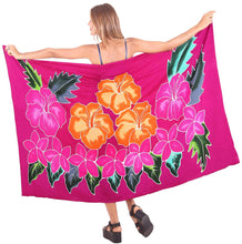 Load image into Gallery viewer, LA LEELA Womens Plus Size Sarong Swimsuit Cover Up Beach Wrap Skirt Sarong Wraps for Women Large Maxi EG