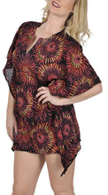 Load image into Gallery viewer, la-leela-cotton-printed-loose-blouse-cover-up-osfm-8-14-m-l-multicolor_1586
