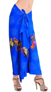 LA LEELA Women's Swimsuit Cover Up Sarong Bikini Swimwear Beach Cover-Ups Wrap Skirt Large Maxi ZM