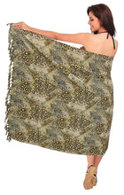 Load image into Gallery viewer, la-leela-soft-light-wrap-pareo-suit-women-sarong-printed-72x42-brown_6168