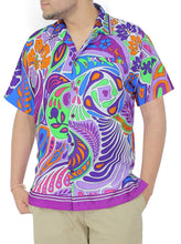 Load image into Gallery viewer, la-leela-shirt-casual-button-down-short-sleeve-beach-shirt-men-aloha-pocket-66