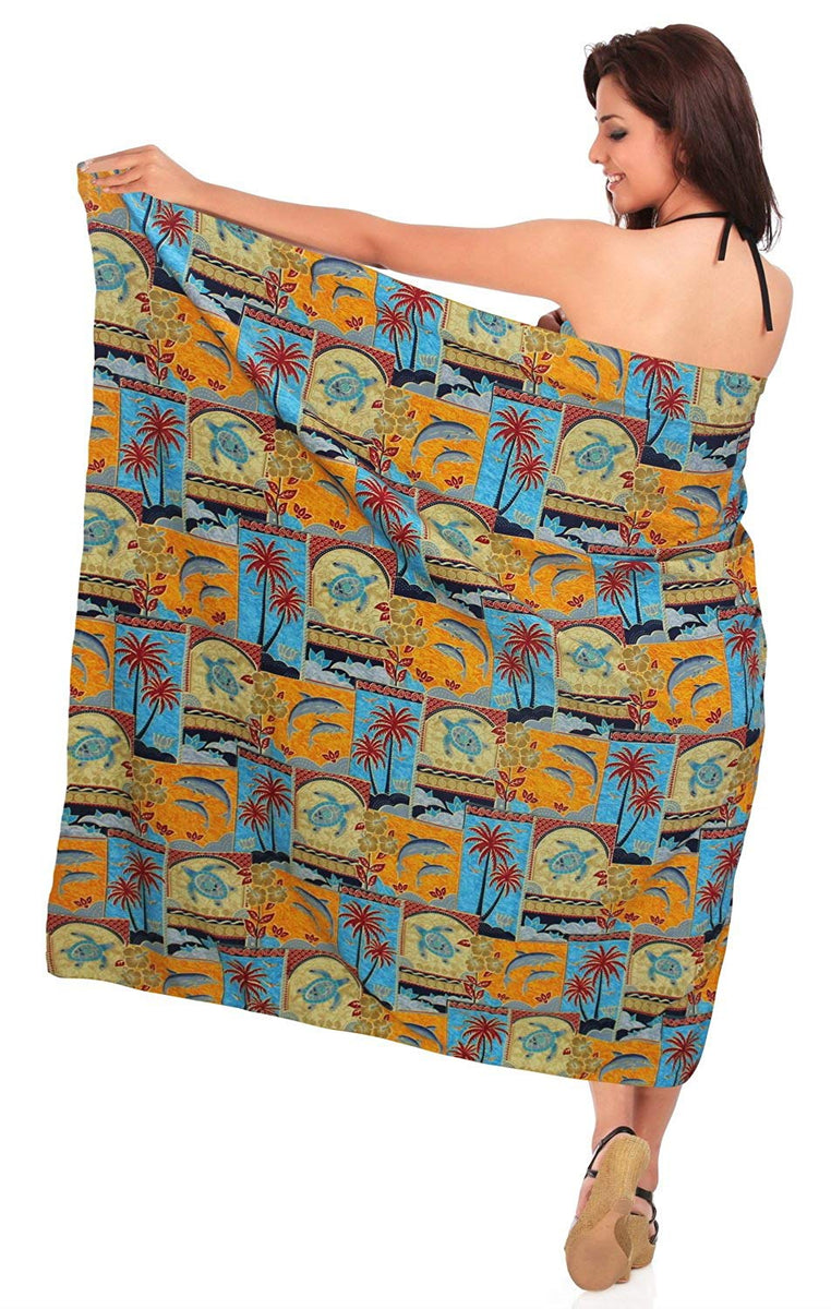 LA LEELA Beach Bikini Cover up Wrap Maxi Women Bathing Suit Sarong 19 ...
