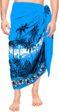 Load image into Gallery viewer, LA LEELA Swimsuit Swimwear Cover ups Beachwear Wrap Mens Sarong Bathing Suit Pareo Swim