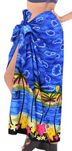 Load image into Gallery viewer, LA LEELA Women Beachwear Bikini Wrap Cover up Swimsuit Dress Sarong 17 ONE Size