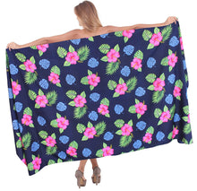 Load image into Gallery viewer, la-leela-women-beachwear-sarong-bikini-cover-up-wrap-bathing-suit-7-plus-size