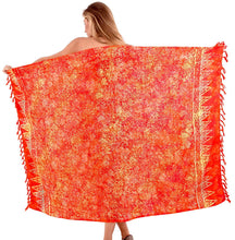 Cargar imagen en el visor de la galería, LA LEELA Women&#39;s Swimsuit Cover Up Sarong Bikini Swimwear Beach Cover-Ups Wrap Skirt Large Maxi FJ