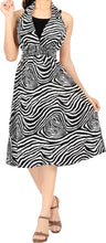 Load image into Gallery viewer, LA LEELA Women&#39;s Mini Bikini Swimwear Cover Ups Dress Tops US 8-16W Black_G726