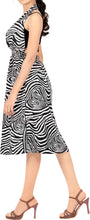 Load image into Gallery viewer, LA LEELA Women&#39;s Mini Bikini Swimwear Cover Ups Dress Tops US 8-16W Black_G726