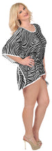 Load image into Gallery viewer, LA LEELA Women&#39;s Plus Size Beach Caftan Cover Up Swimwear US 14-24W Black_G679