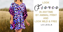 Load image into Gallery viewer, La Leela SOFT LIKRE Stretchy Beachwear Swimsuit Women PLUS Cover up Purple TOP
