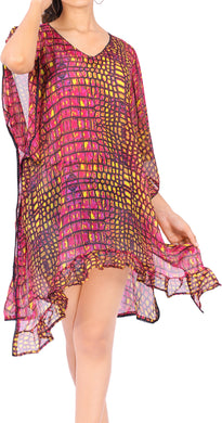 LA LEELA Swimsuit Cover ups for Women Loose fit Bikini Beach Bathing Swimsuit Cover Up US 8-14 Pink_E873