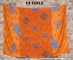 LA LEELA Women's Scarfs Hair Scarves and Wraps Headscarf One Size Orange-Y37