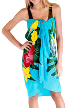 Cargar imagen en el visor de la galería, LA LEELA Women&#39;s Swimsuit Cover Up Sarong Bikini Swimwear Beach Cover-Ups Wrap Skirt Large Maxi ER