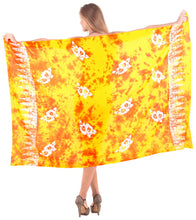 Load image into Gallery viewer, la-leela-rayon-aloha-bali-cover-up-pareo-sarong-printed-78x43-yellow_4659