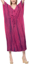Load image into Gallery viewer, la-leela-rayon-tie-dye-boho-caftan-beach-dress-ladies-osfm-12-20-l-2x-pink_3615