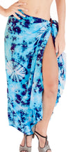 Load image into Gallery viewer, la-leela-hawaiian-beach-sarong-bikini-cover-up-tie-dye-78x43turquoise_4700