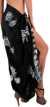 Load image into Gallery viewer, LA LEELA Women&#39;s Sarong Dress Coverup Tie Pareo Beach Wrap Swimsuits Hand Paint
