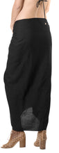 Load image into Gallery viewer, la-leela-swimsuit-skirt-wear-sarong-bikini-cover-up-solid-78x43-black_4095