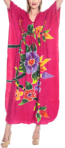 la-leela-lounge-rayon-printed-cover-up-swimwear-boho-long-caftan-pink-243-one-size