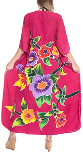 la-leela-lounge-rayon-printed-cover-up-swimwear-boho-long-caftan-pink-243-one-size