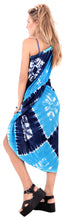 Load image into Gallery viewer, LA LEELA Rayon Bikini Suit Girls Cover Up Sarong Tie Dye 78&quot;X43&quot; Turquoise_4705