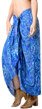 Cargar imagen en el visor de la galería, LA LEELA Womens Plus Size Swimsuit Cover Up Summer Beach Wrap Skirt Hand Paint