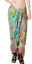 Load image into Gallery viewer, la-leela-resort-scarf-beach-dress-sarong-printed-78x43-turquoise_4401