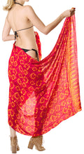 Load image into Gallery viewer, la-leela-beach-bikini-cover-up-sarong-bikini-cover-up-printed-78x43-dark-pink_4412