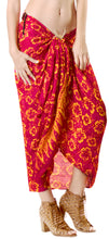 Load image into Gallery viewer, la-leela-beach-bikini-cover-up-sarong-bikini-cover-up-printed-78x43-dark-pink_4412