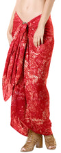 Load image into Gallery viewer, la-leela-hawaiian-bathing-suit-sarong-bikini-cover-up-printed-78x43-dark-pink_4415