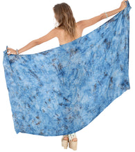 Load image into Gallery viewer, la-leela-rayon-beach-swimsuit-girls-sarong-bikini-cover-up-printed-78x43-blue_4426