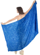 Load image into Gallery viewer, la-leela-hawaiian-beach-beach-dress-sarong-printed-78x43-royal-blue_4406