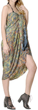 Load image into Gallery viewer, la-leela-women-wrap-bathing-suit-sarong-printed-78x43-royal-blue_4432
