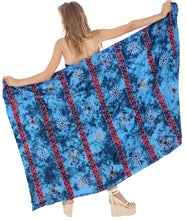 Load image into Gallery viewer, la-leela-rayon-towel-wrap-pareo-sarong-printed-78x43-royal-blue_4433