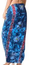 Load image into Gallery viewer, la-leela-rayon-towel-wrap-pareo-sarong-printed-78x43-royal-blue_4433