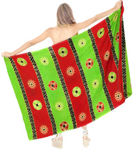 Load image into Gallery viewer, la-leela-scarf-deal-beach-dress-women-sarong-printed-78x43-maroon_4436
