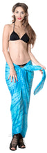 Load image into Gallery viewer, la-leela-swim-beach-dress-sarong-bikini-cover-up-tie-dye-78x43-turquoise_4437