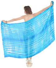 Load image into Gallery viewer, la-leela-swim-beach-dress-sarong-bikini-cover-up-tie-dye-78x43-turquoise_4437