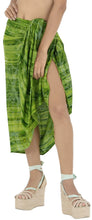Load image into Gallery viewer, la-leela-wrap-pareo-swimsuit-women-sarong-bikini-cover-up-tie-dye-78x43-green_4447