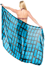 Load image into Gallery viewer, la-leela-swimwear-towel-women-wrap-sarong-bikini-cover-up-tie-dye-78x43-blue_4450