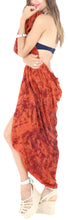 Load image into Gallery viewer, la-leela-bathing-suit-wrap-women-beach-sarong-tie-dye-78x43-red_4458