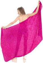 Load image into Gallery viewer, la-leela-pareo-suit-women-beach-sarong-bikini-cover-up-tie-dye-78x43-pink_4462