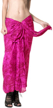 Load image into Gallery viewer, la-leela-pareo-suit-women-beach-sarong-bikini-cover-up-tie-dye-78x43-pink_4462