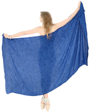 Load image into Gallery viewer, la-leela-swimwear-women-wrap-sarong-bikini-cover-up-tie-dye-78x43-royal-blue_4464